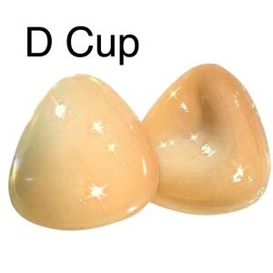 New Size D Cup Double Sided Adhesive Push Up Padded Backless Bra Sticky Inserts